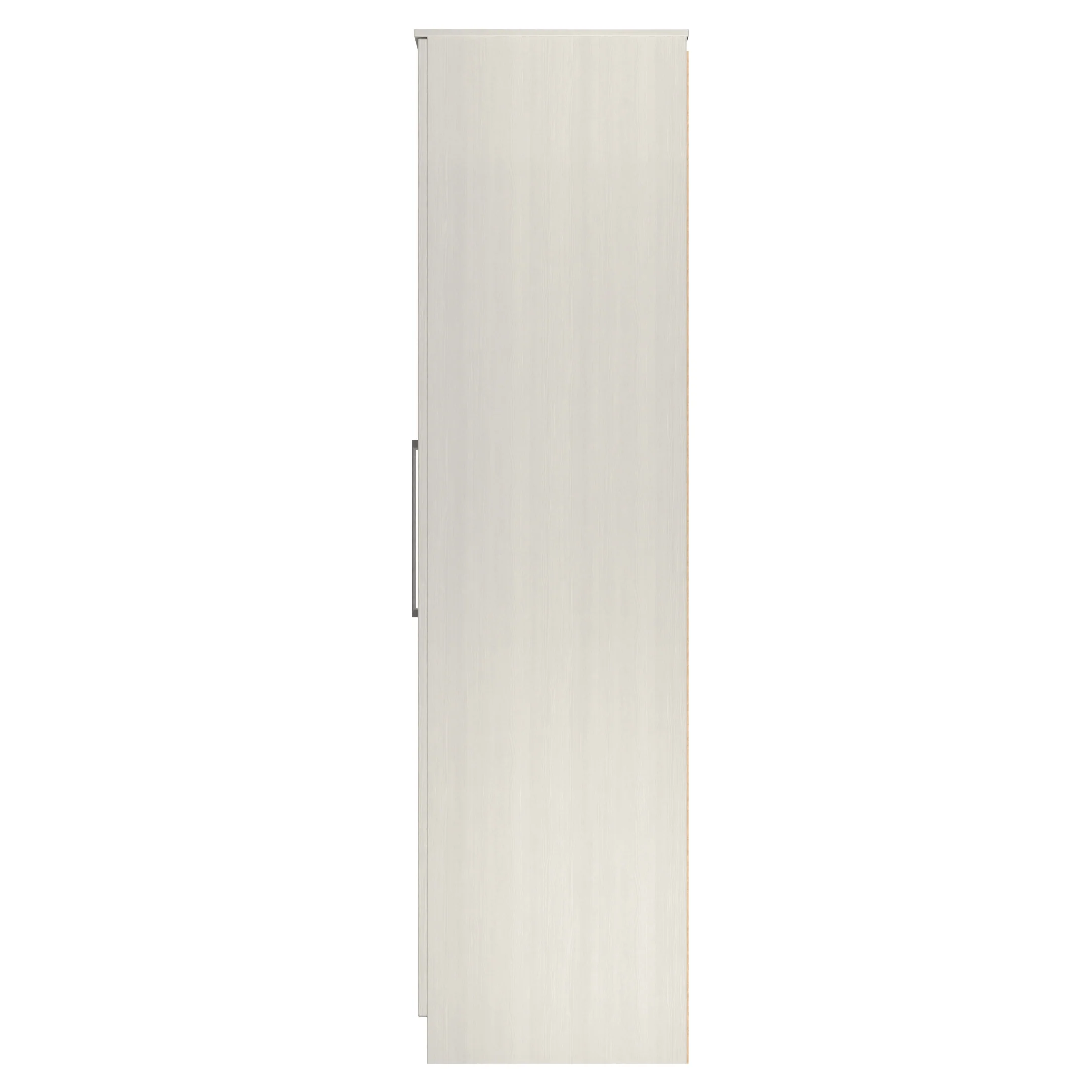 Malton Ready Assembled Tall 5 Door 2 Drawer 1 Mirror Wardrobe in Grey Ash - Image 3