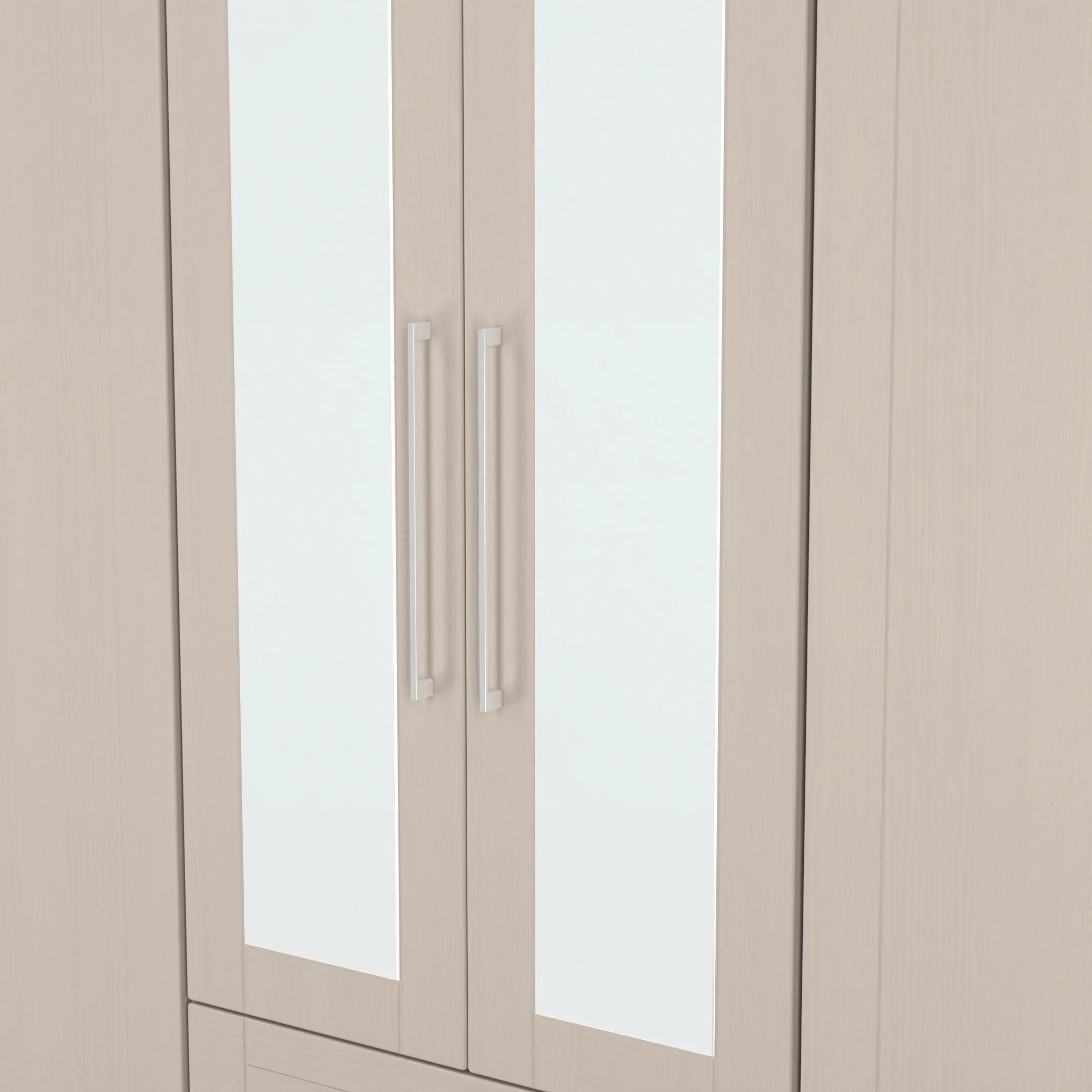 Malton Ready Assembled Tall 6 Door 2 Drawer 2 Mirror Wardrobe In Kashmir Ash - Image 5
