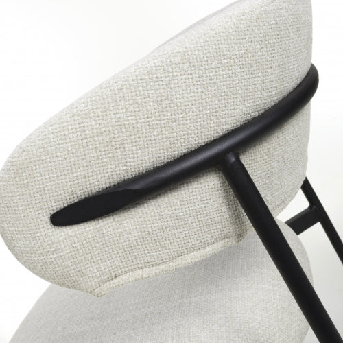 Marisa Linen Effect Natural Dining Chair - Image 10