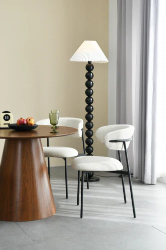 Marisa Linen Effect Natural Dining Chair - Image 12