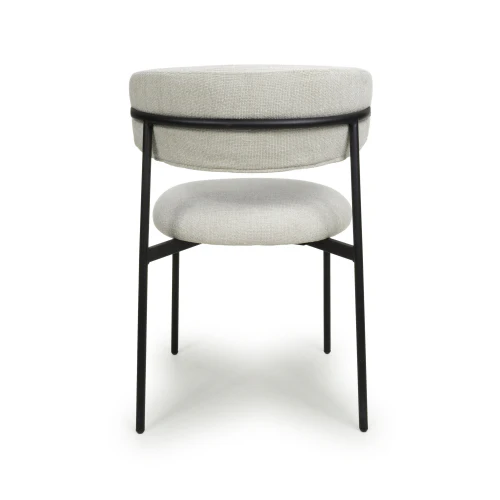 Marisa Linen Effect Natural Dining Chair - Image 5