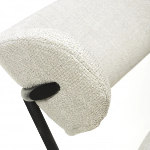 Marisa Linen Effect Natural Dining Chair - Image 7