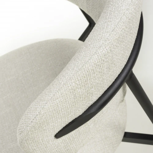 Marisa Linen Effect Natural Dining Chair - Image 8