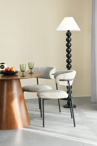 Marisa Tweed Oatmeal Dining Chair - Image 2