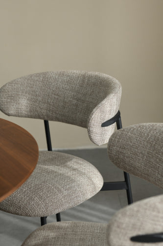 Marisa Tweed Oatmeal Dining Chair - Image 3
