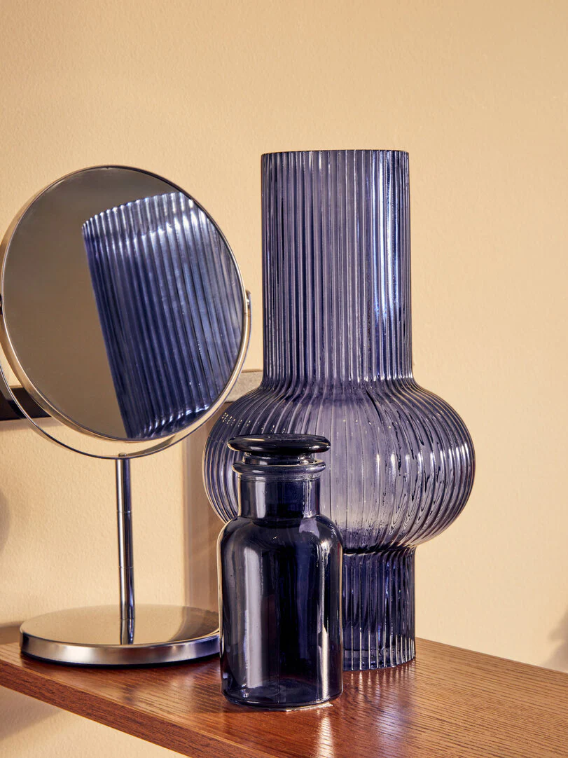 Marisha Silver Effect Metal Swivel Table Mirror - Image 5