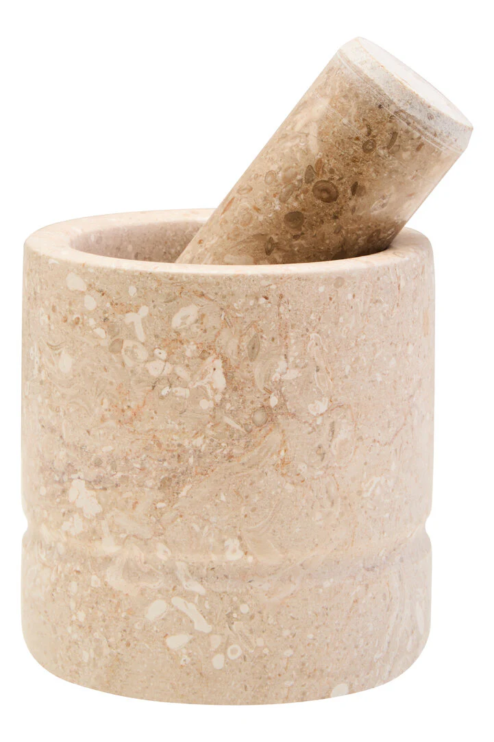Marmore Cream Marble Pestle And Mortar
