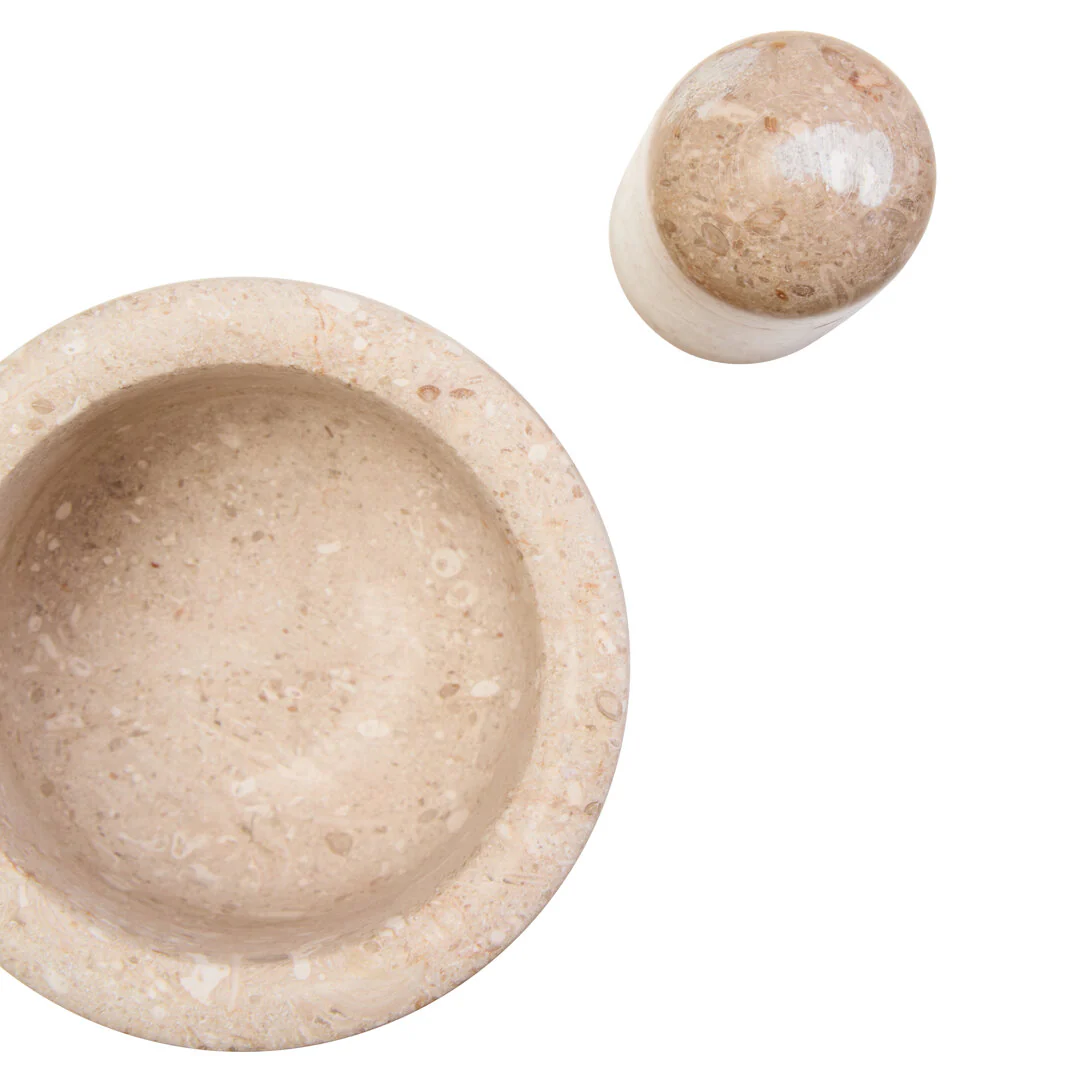 Marmore Cream Marble Pestle And Mortar - Image 4