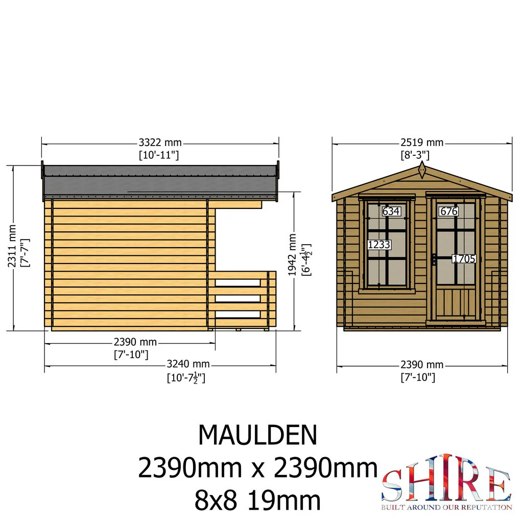 Maulden Log Cabin With Veranda - Image 10