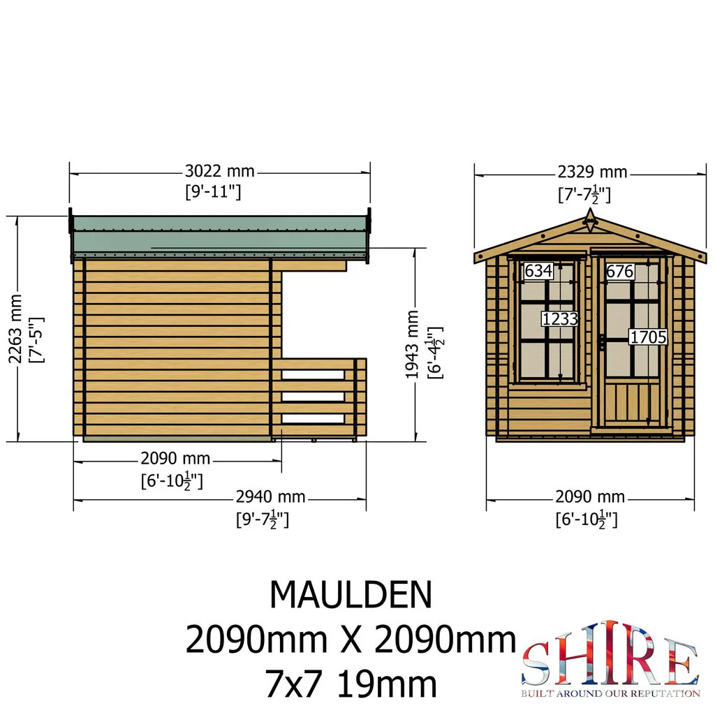 Maulden Log Cabin With Veranda - Image 7