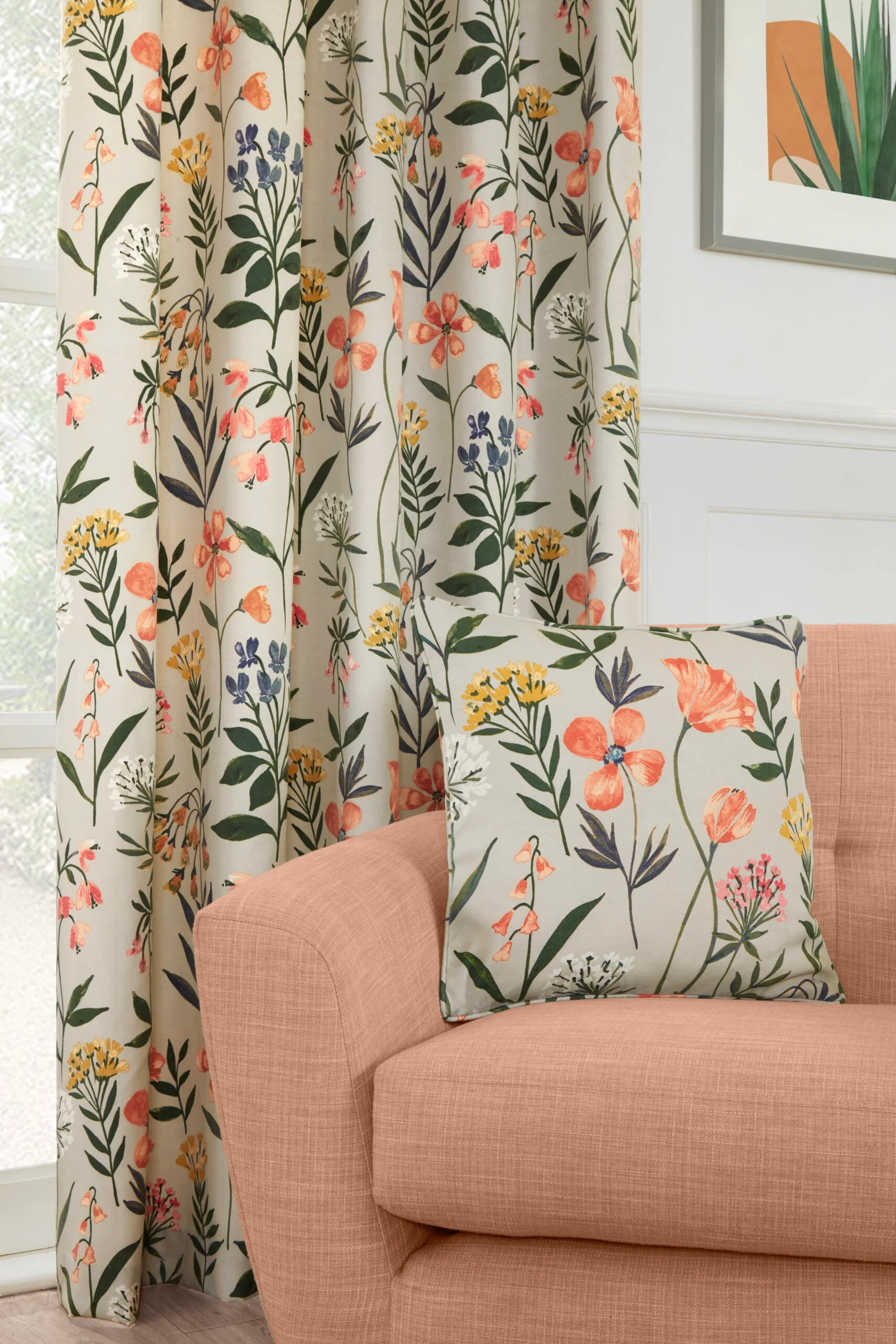 MEADOW MULTI POLYESTER FILLED CUSHION COVER