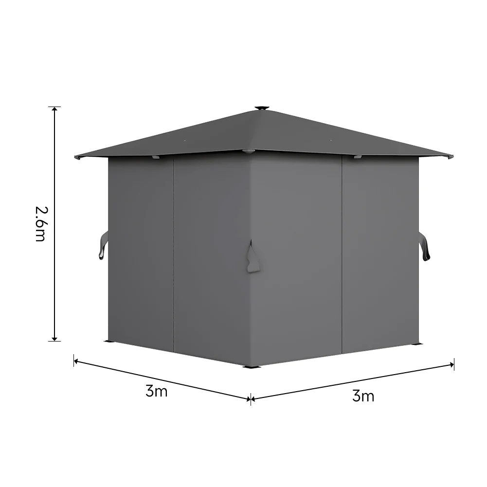Metal Gazebo with Lights - Image 7