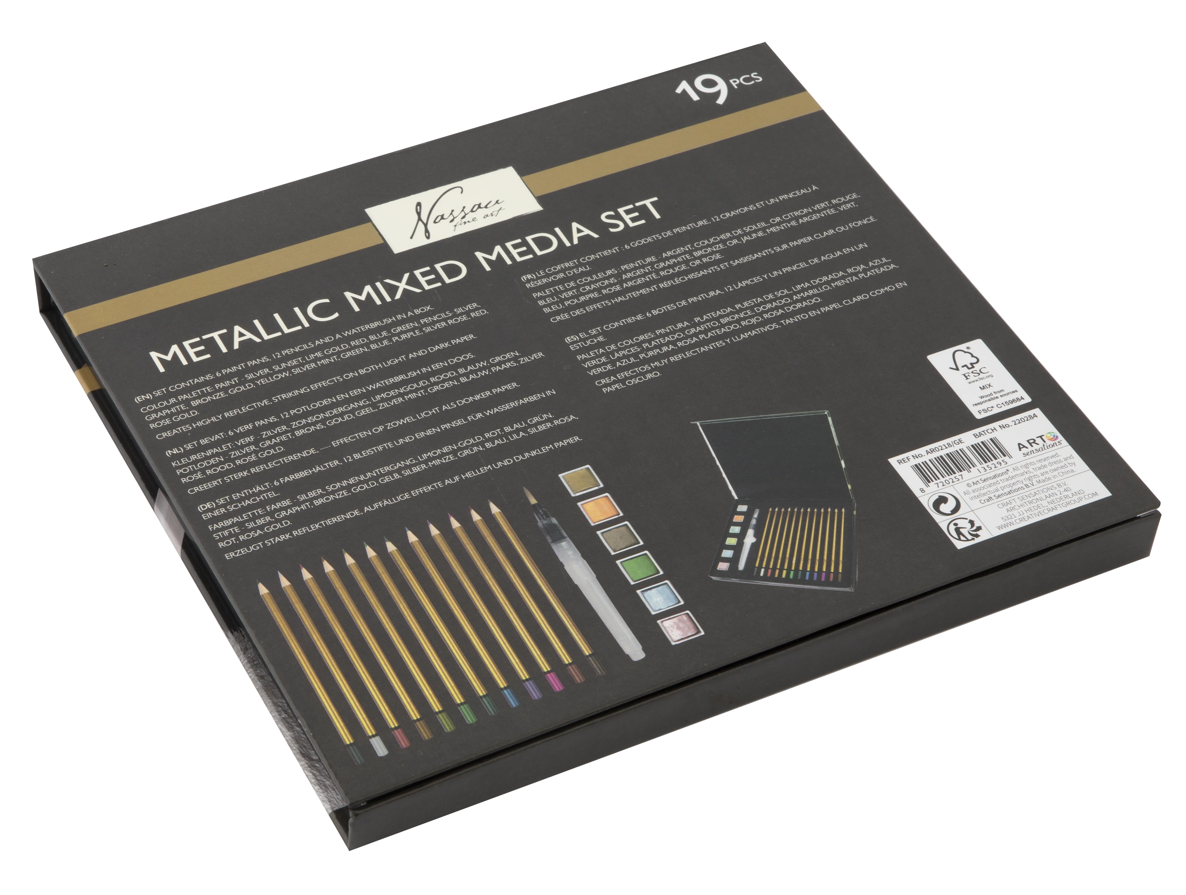Metallic Mixed Media Set In Fc Box - Image 2