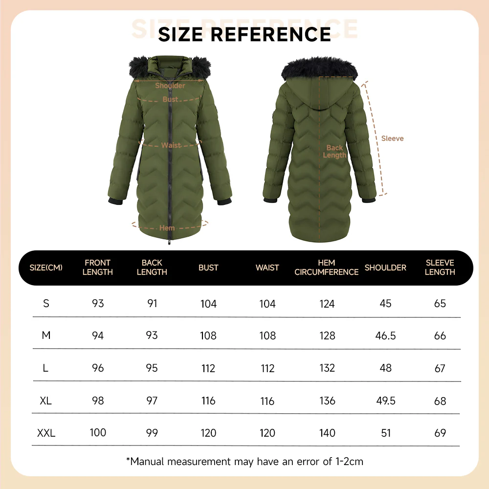 Mid-Length Coat with Detachable Hood - Image 8