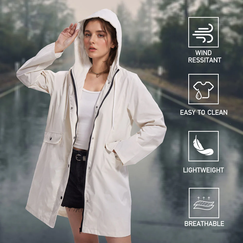Mid-length Hardshell Jacket
