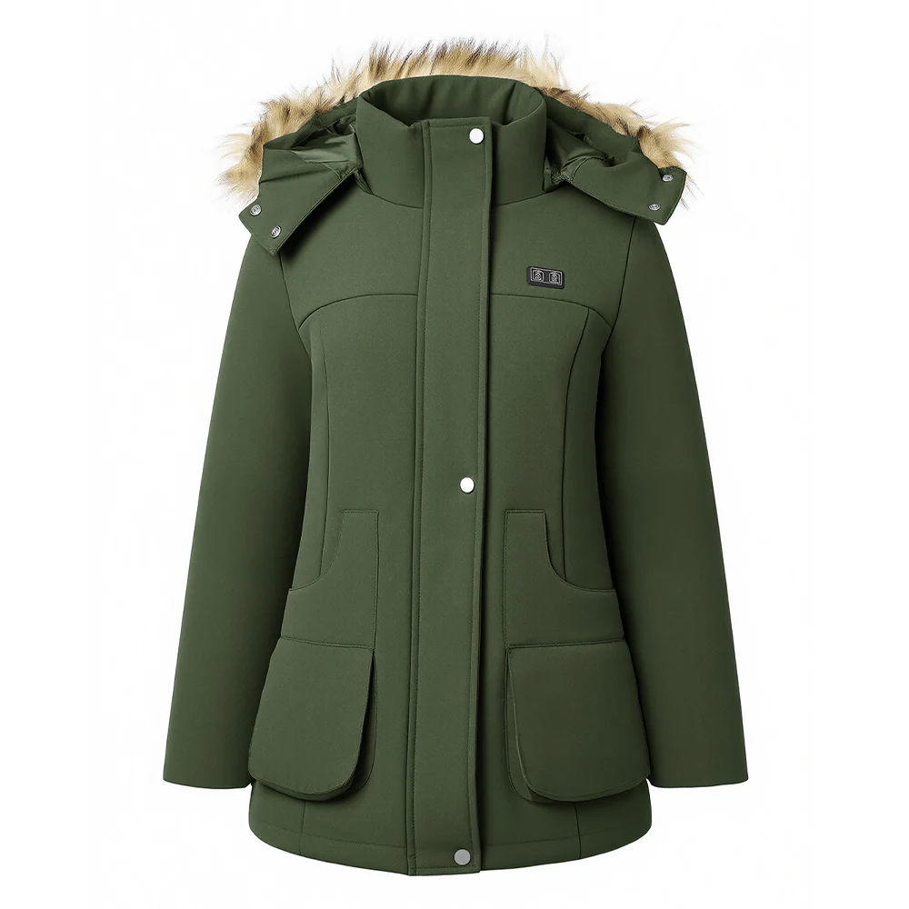 Mid-Length Hooded Coat - Image 3