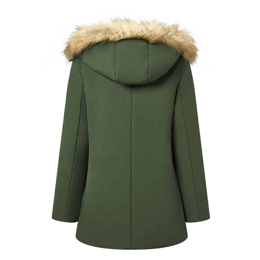 Mid-Length Hooded Coat - Image 4