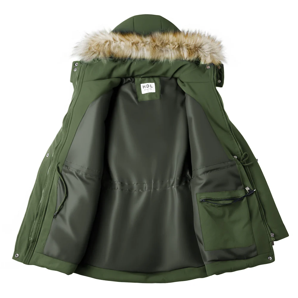 Mid-Length Hooded Coat - Image 5