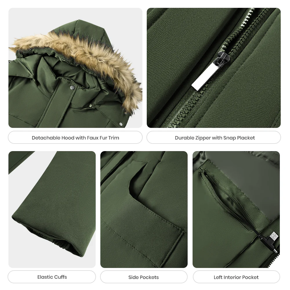 Mid-Length Hooded Coat - Image 6
