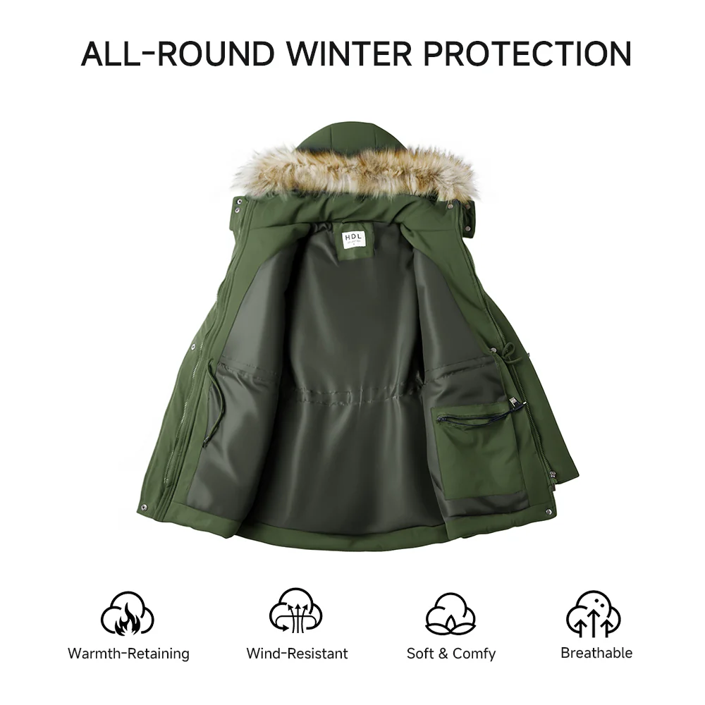 Mid-Length Hooded Coat - Image 7