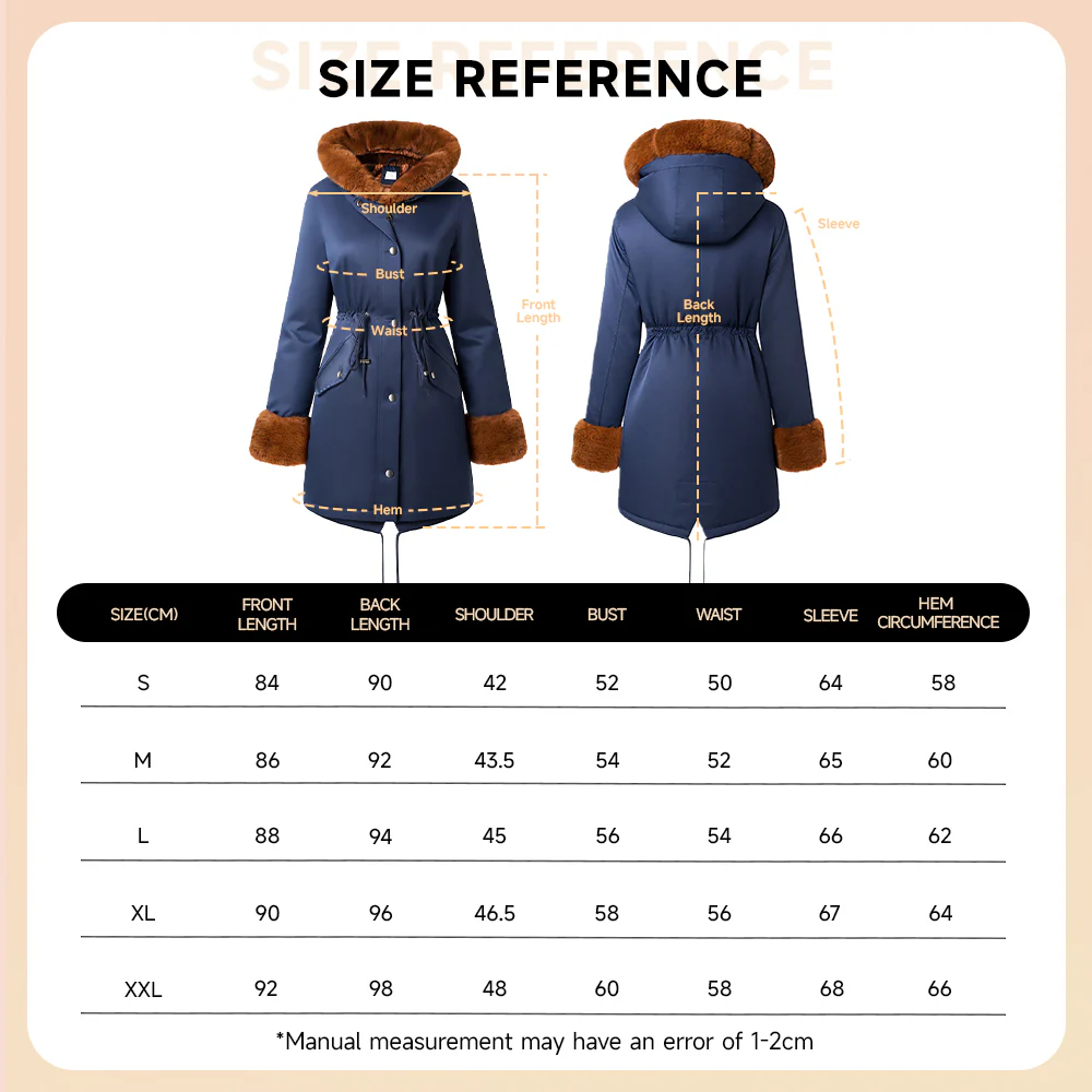 Mid-Length Hooded Coat With Drawstring Waist - Image 10