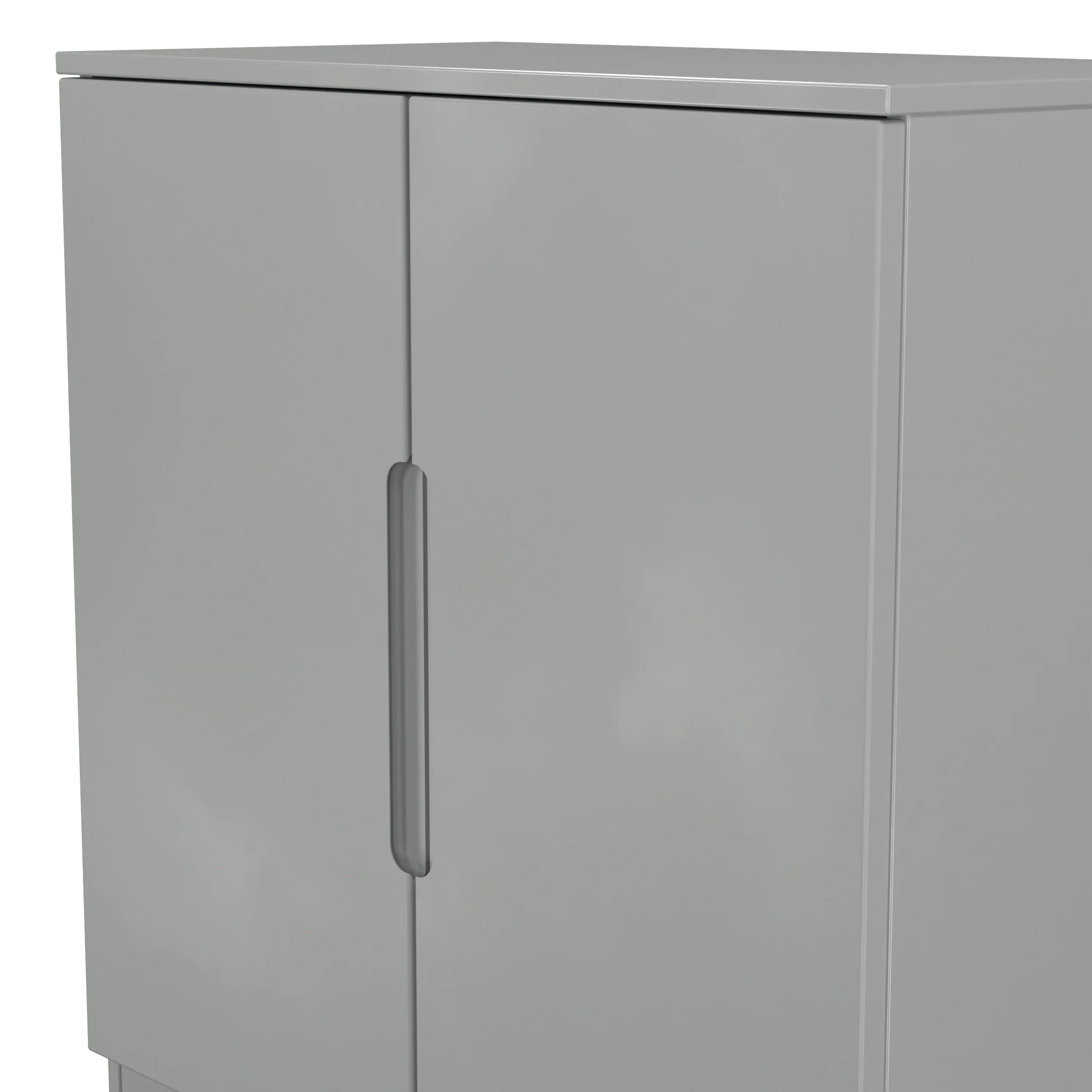Milan 2 Door Cabinet in Dusk Grey - Ready Assembled - Image 5