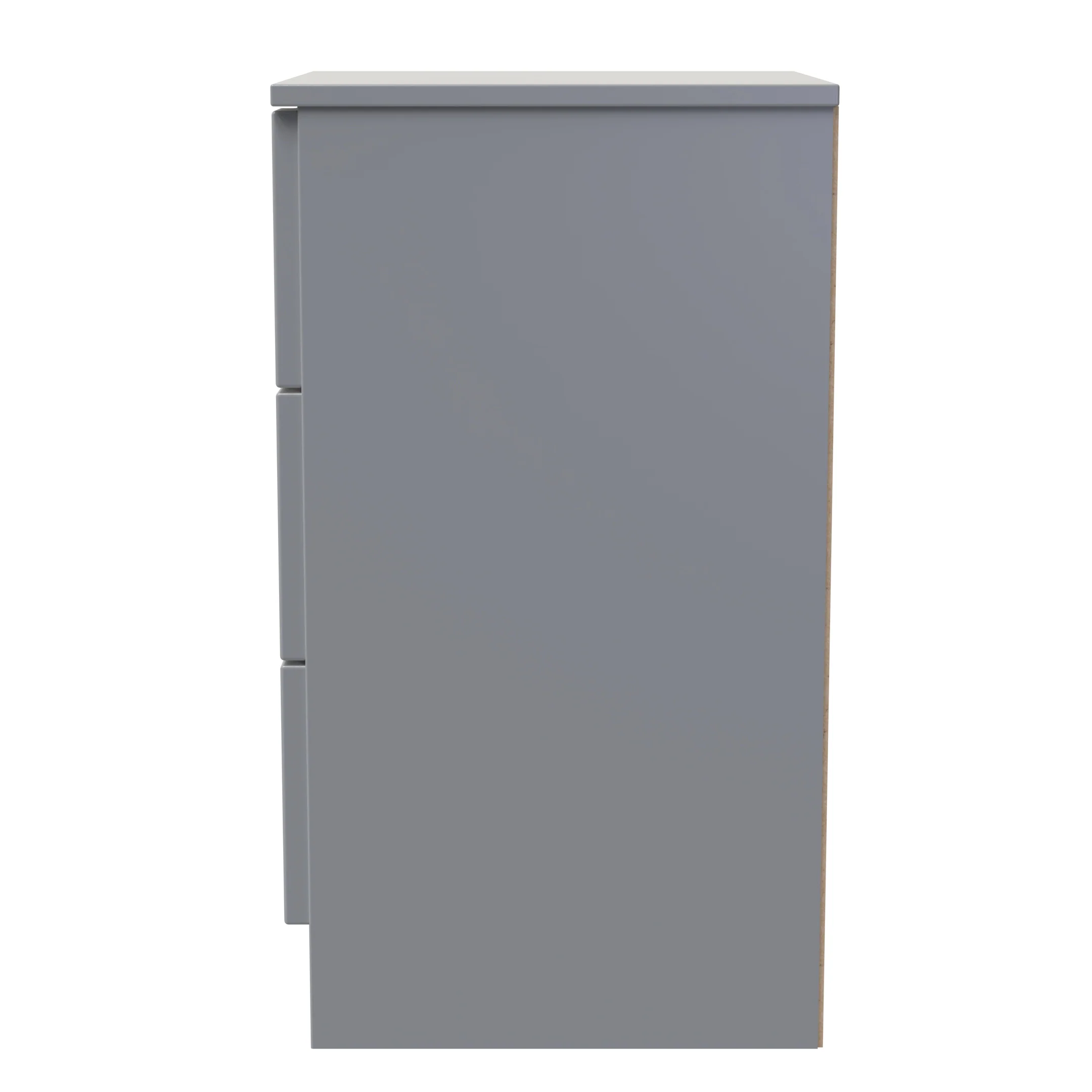 Milan 3 Drawer Bedside in Dusk Grey - Ready Assembled - Image 3