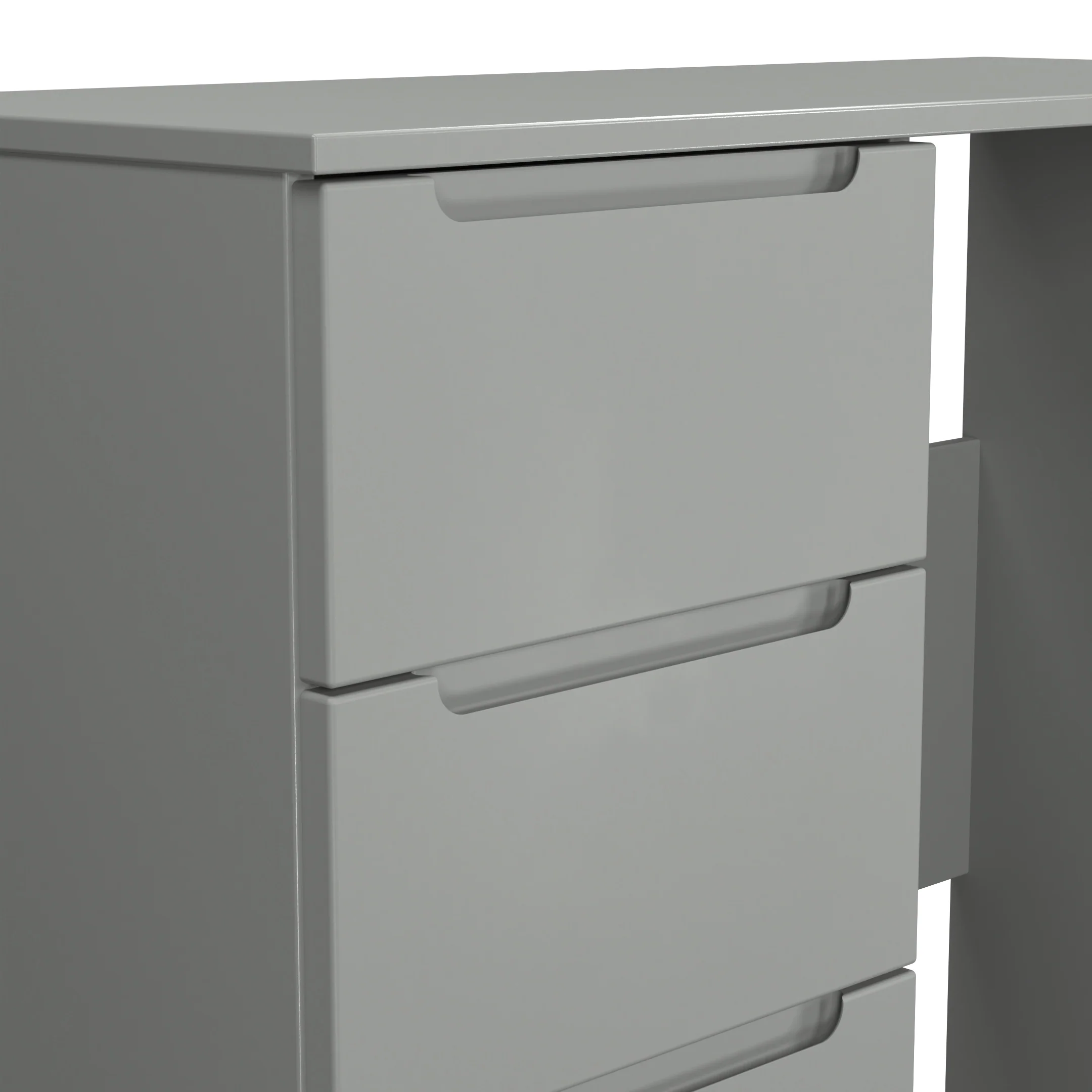 Milan 3 Drawer Vanity in Dusk Grey - Ready Assembled - Image 5