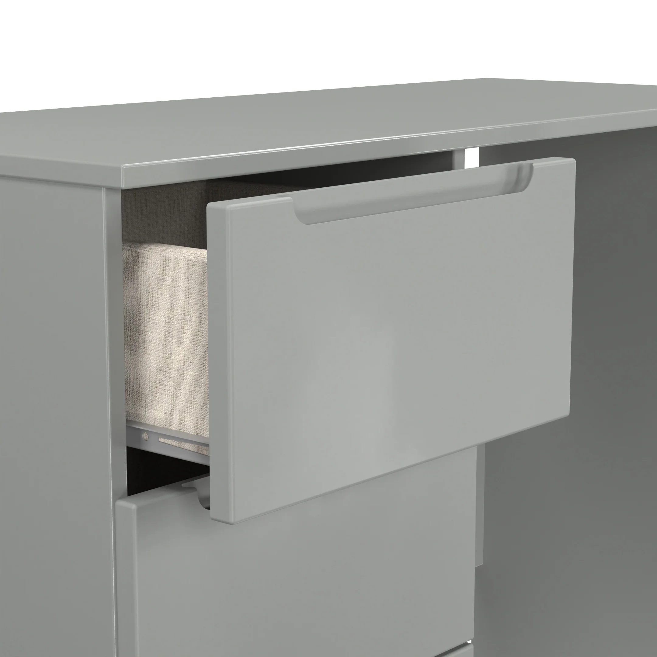 Milan 3 Drawer Vanity in Dusk Grey - Ready Assembled - Image 6