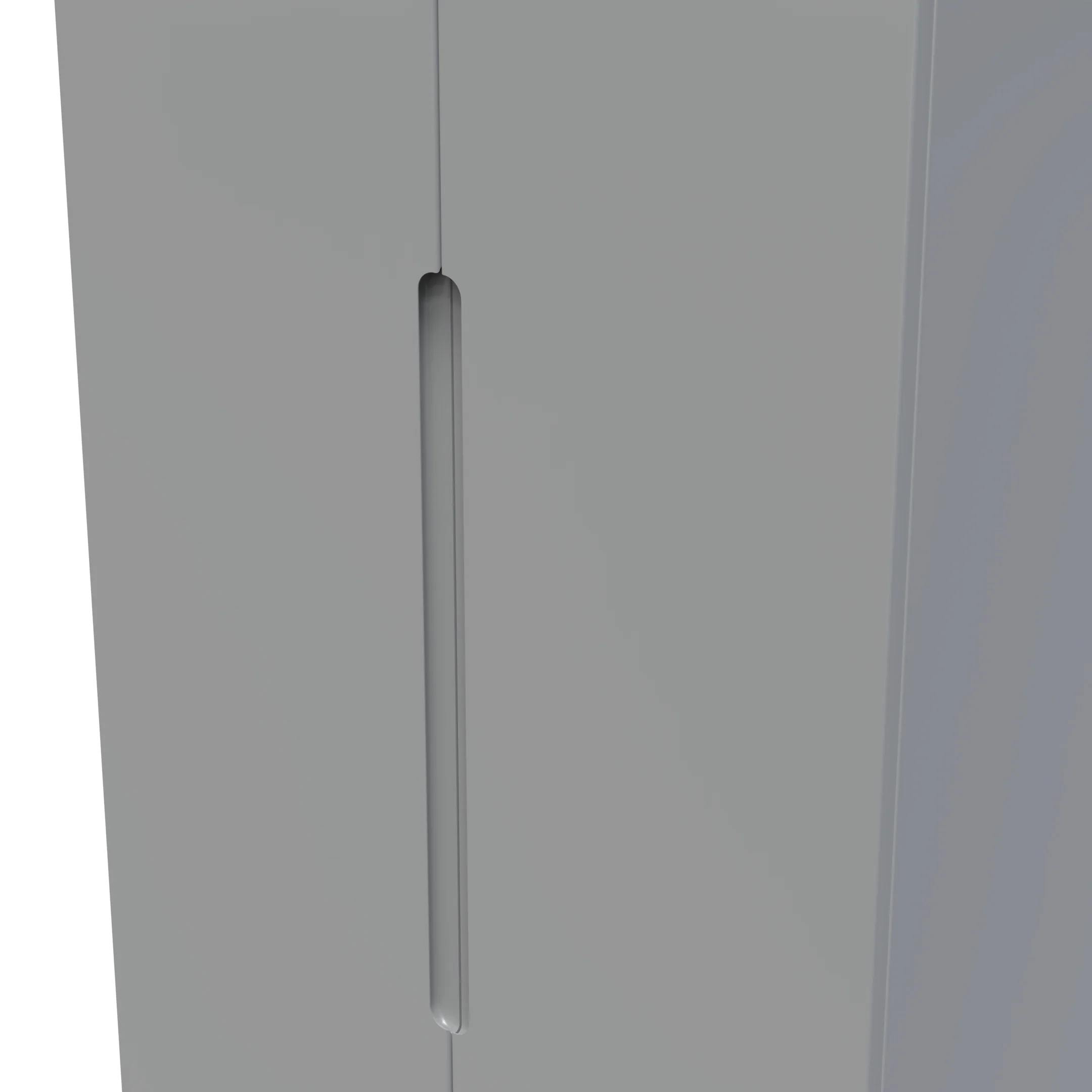 Milan Tall 2 Drawer Double Wardrobe in Dusk Grey - Ready Assembled - Image 5