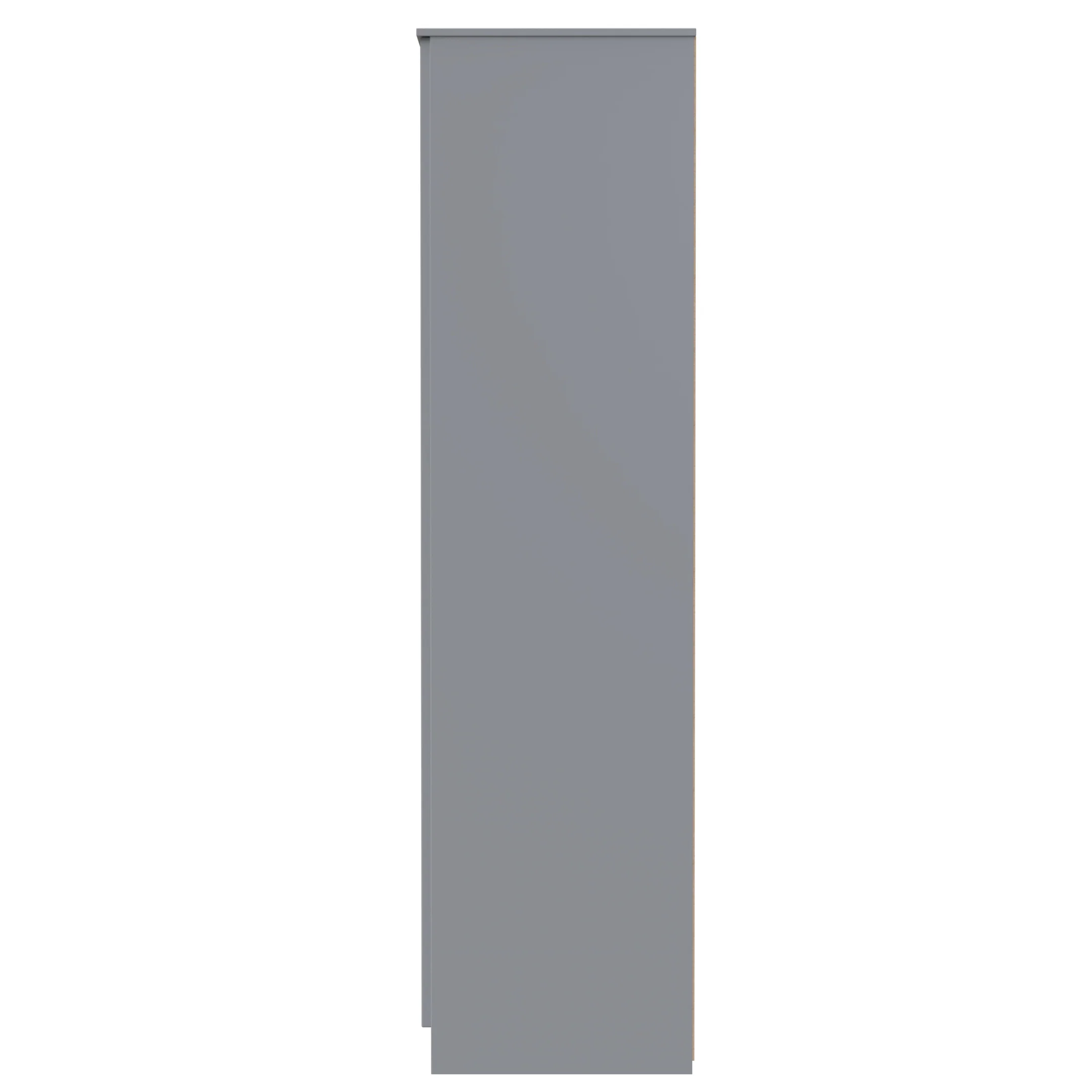 Milan Tall Double Wardrobe in Dusk Grey - Ready Assembled - Image 3