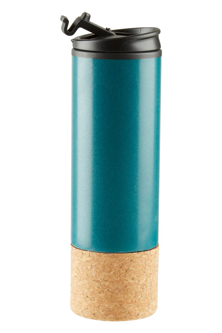 Mimo Dark Green Double Wall Travel Mug - Image 2