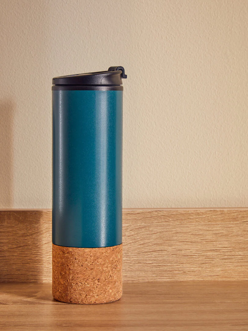 Mimo Dark Green Double Wall Travel Mug - Image 4