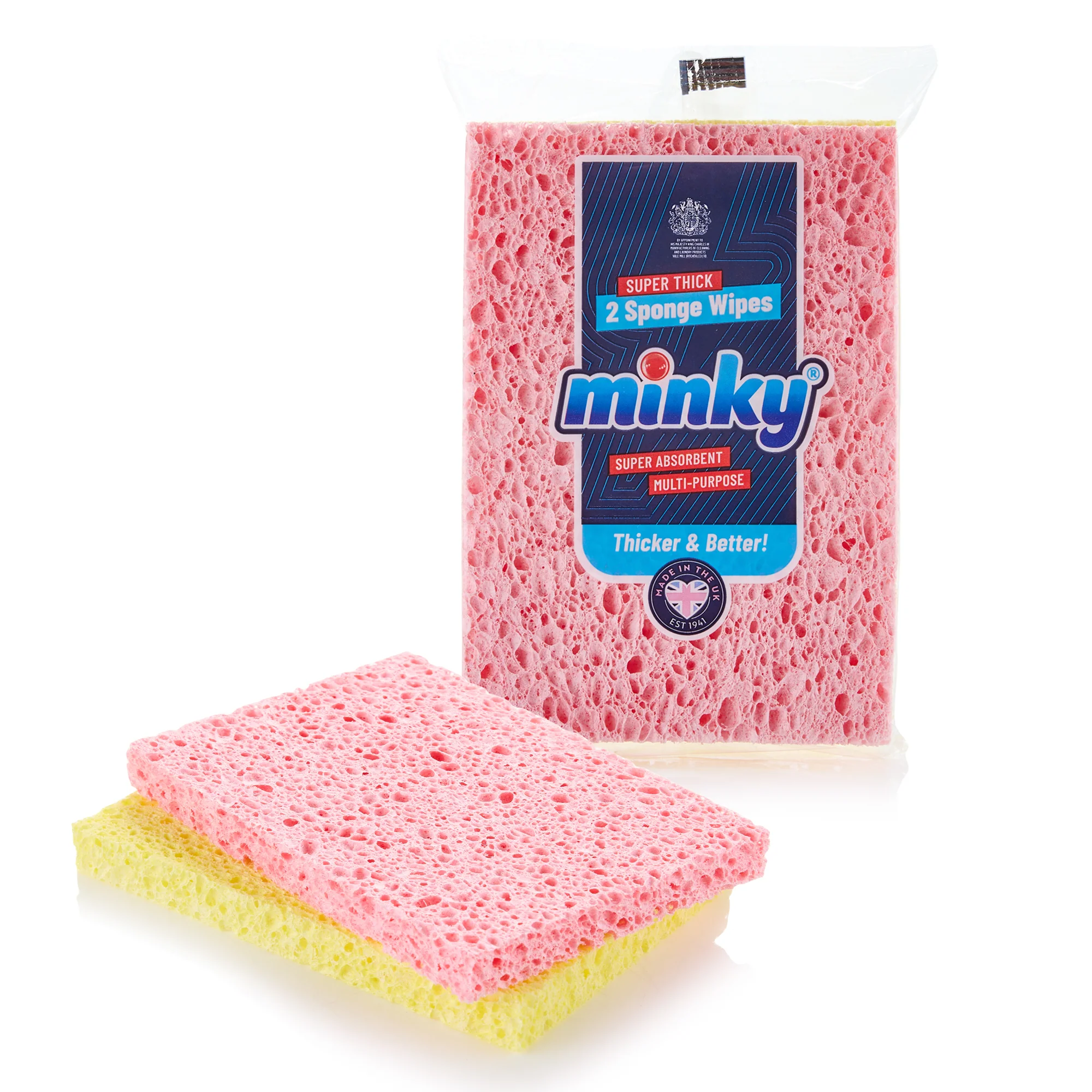 Minky Sponge Wipes - 2 Pack