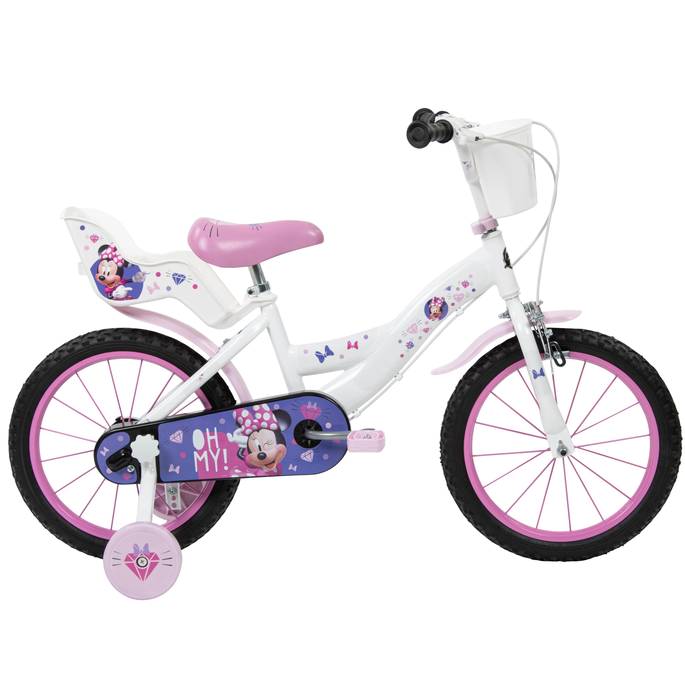 Minnie Bicycle - White, Pink - Image 10