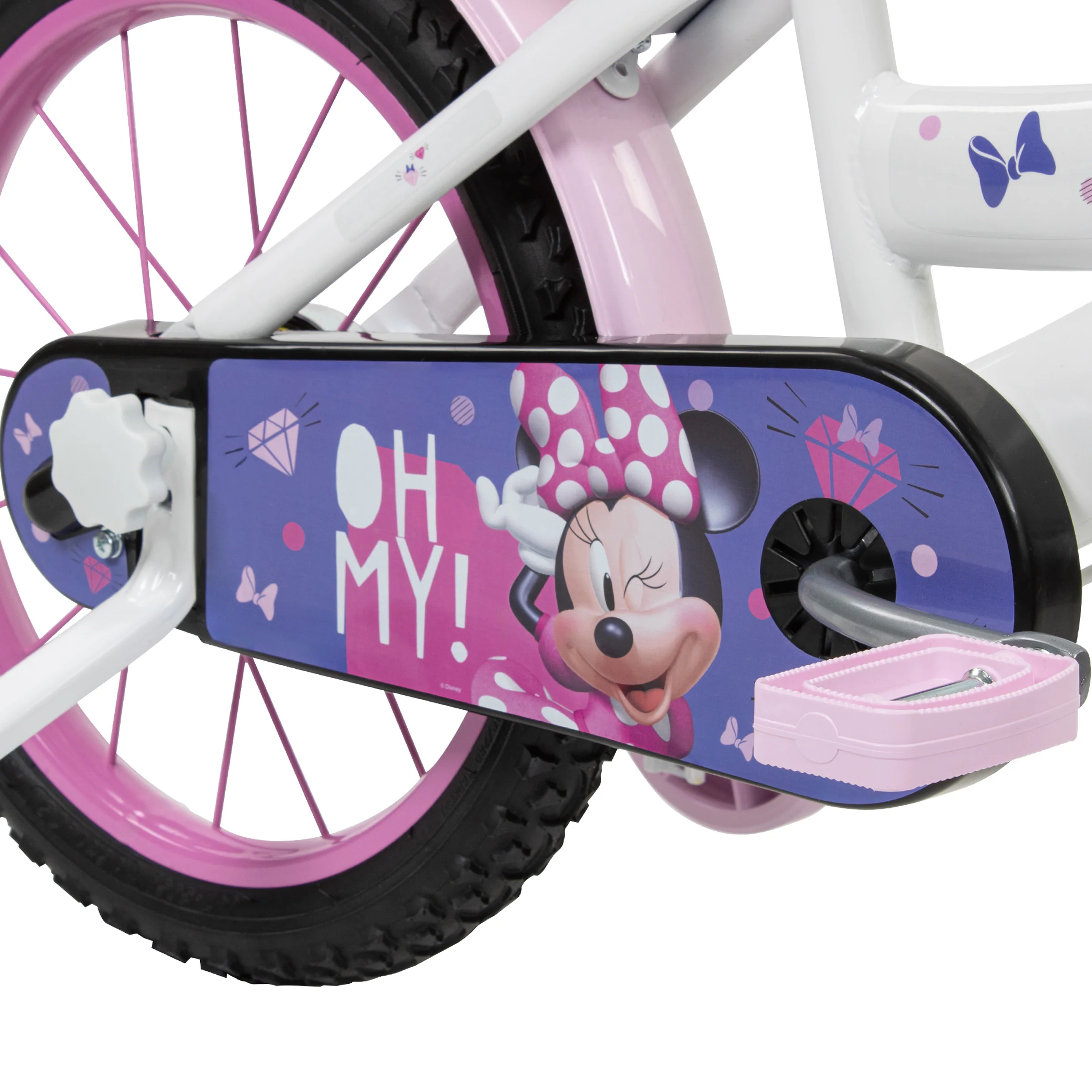 Minnie Bicycle - White, Pink - Image 12