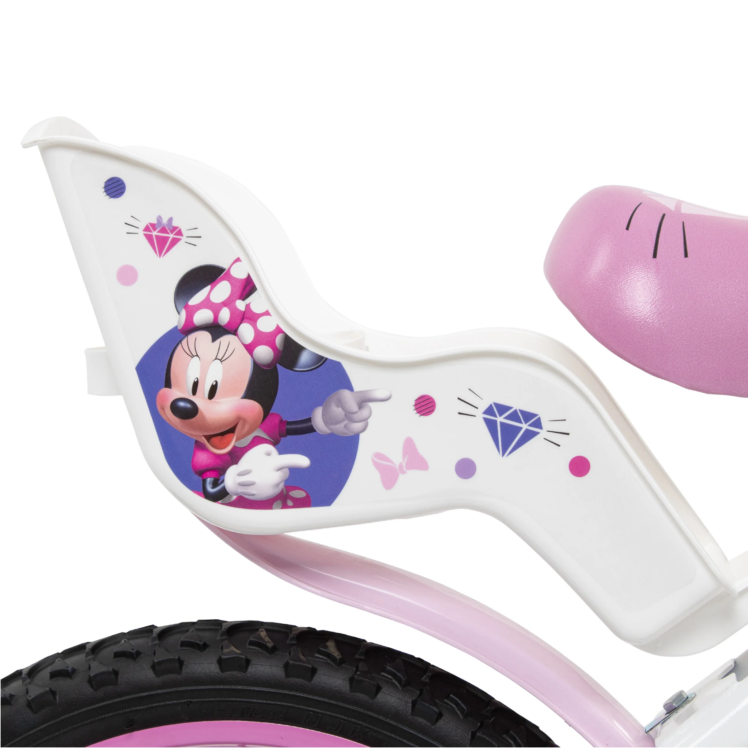 Minnie Bicycle - White, Pink - Image 13