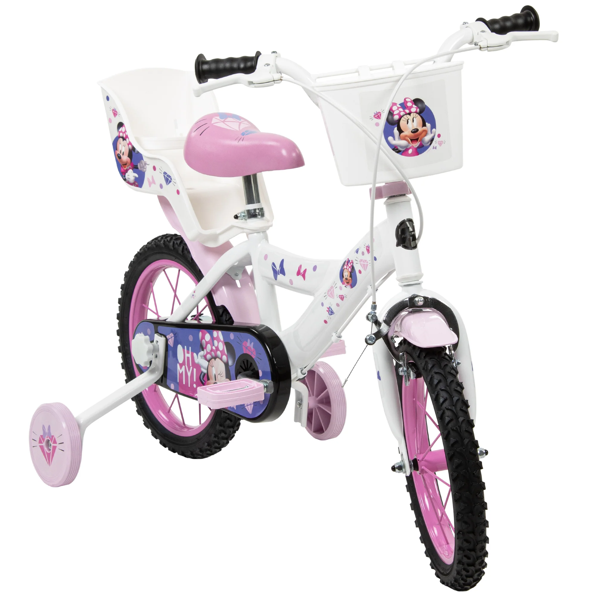 Minnie Bicycle - White, Pink - Image 2