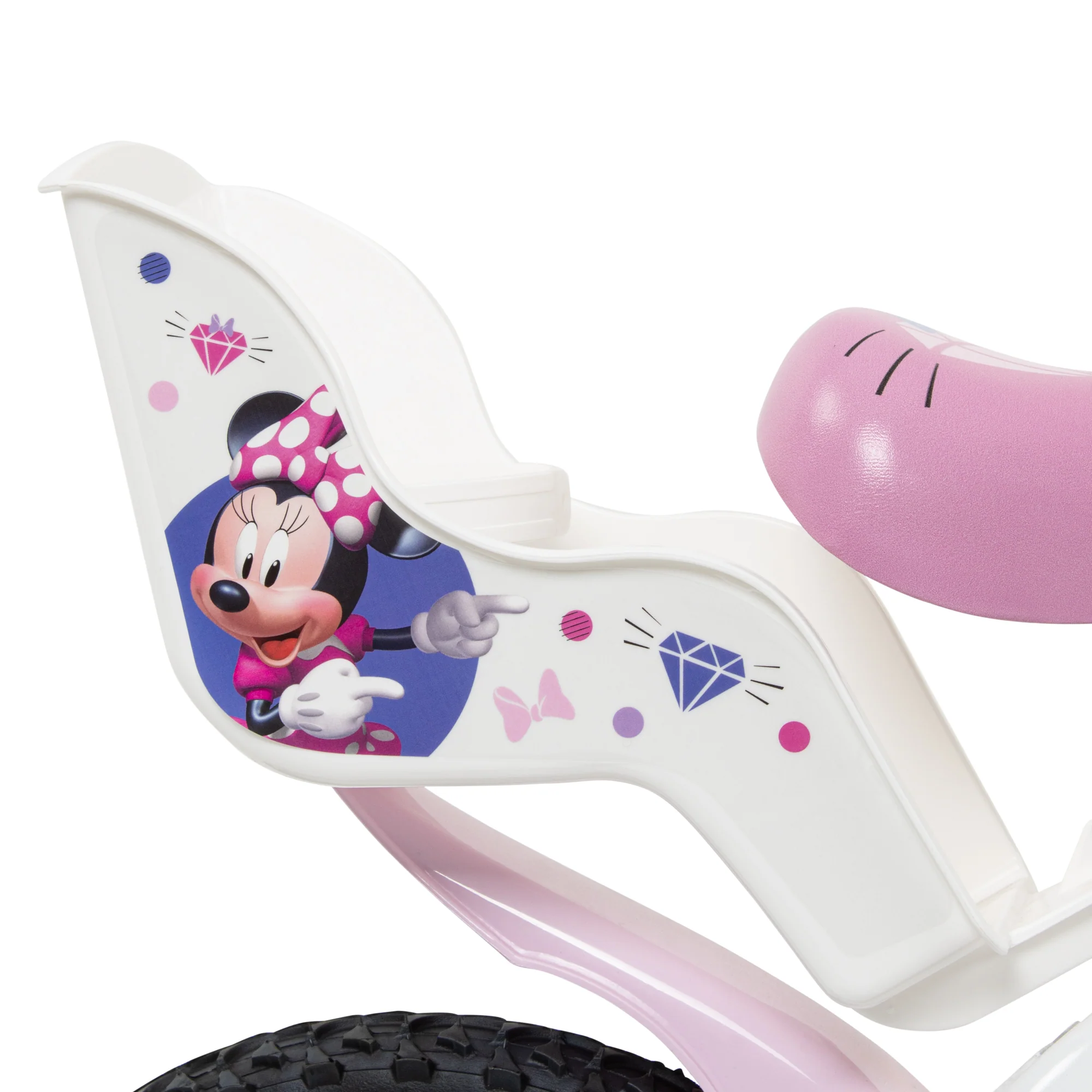 Minnie Bicycle - White, Pink - Image 3