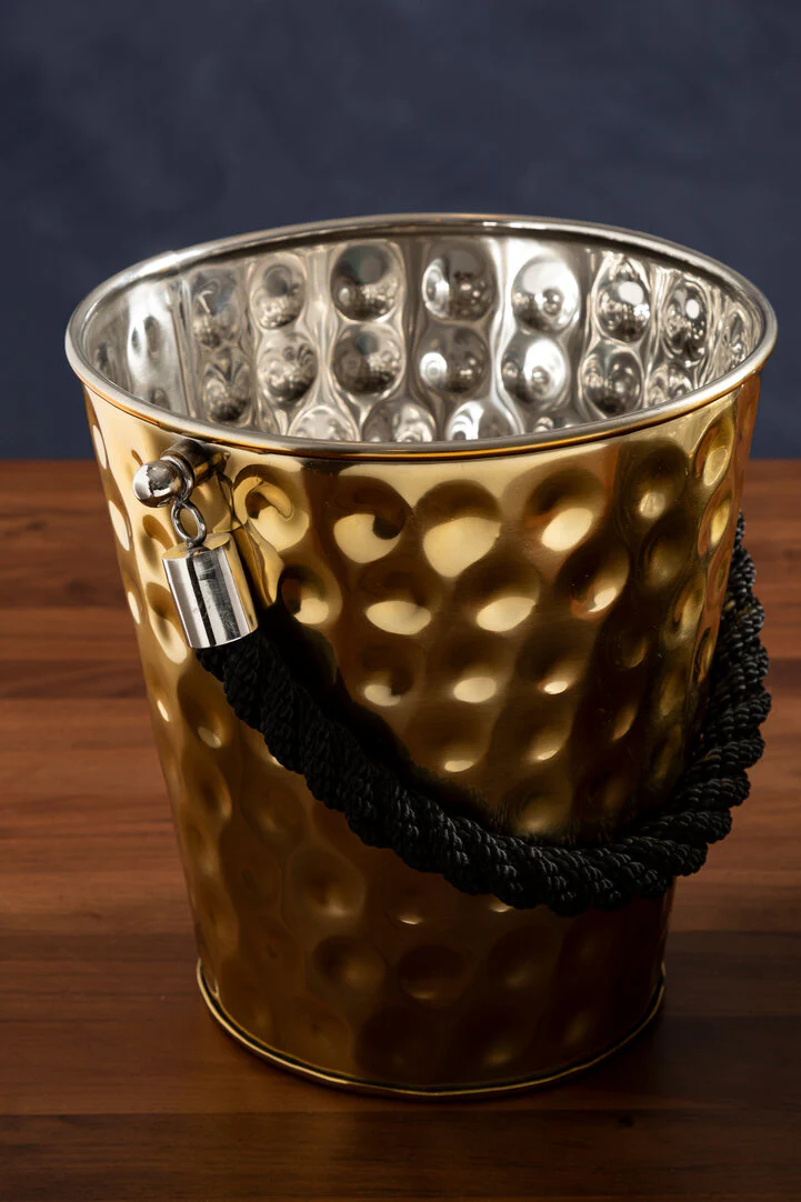 Miressa Medium Gold Finish Party Bucket - Image 4