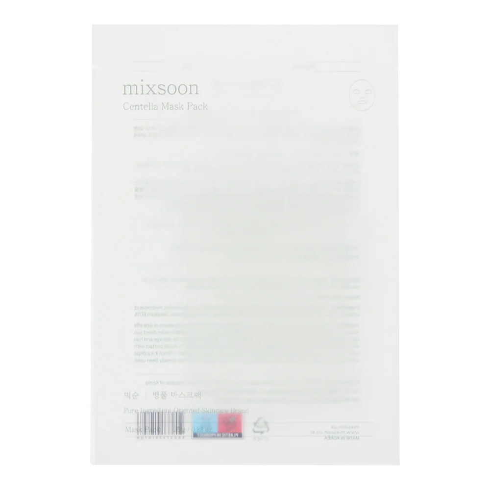 Mixsoon Centella 1 Piece Sheet Mask 25g