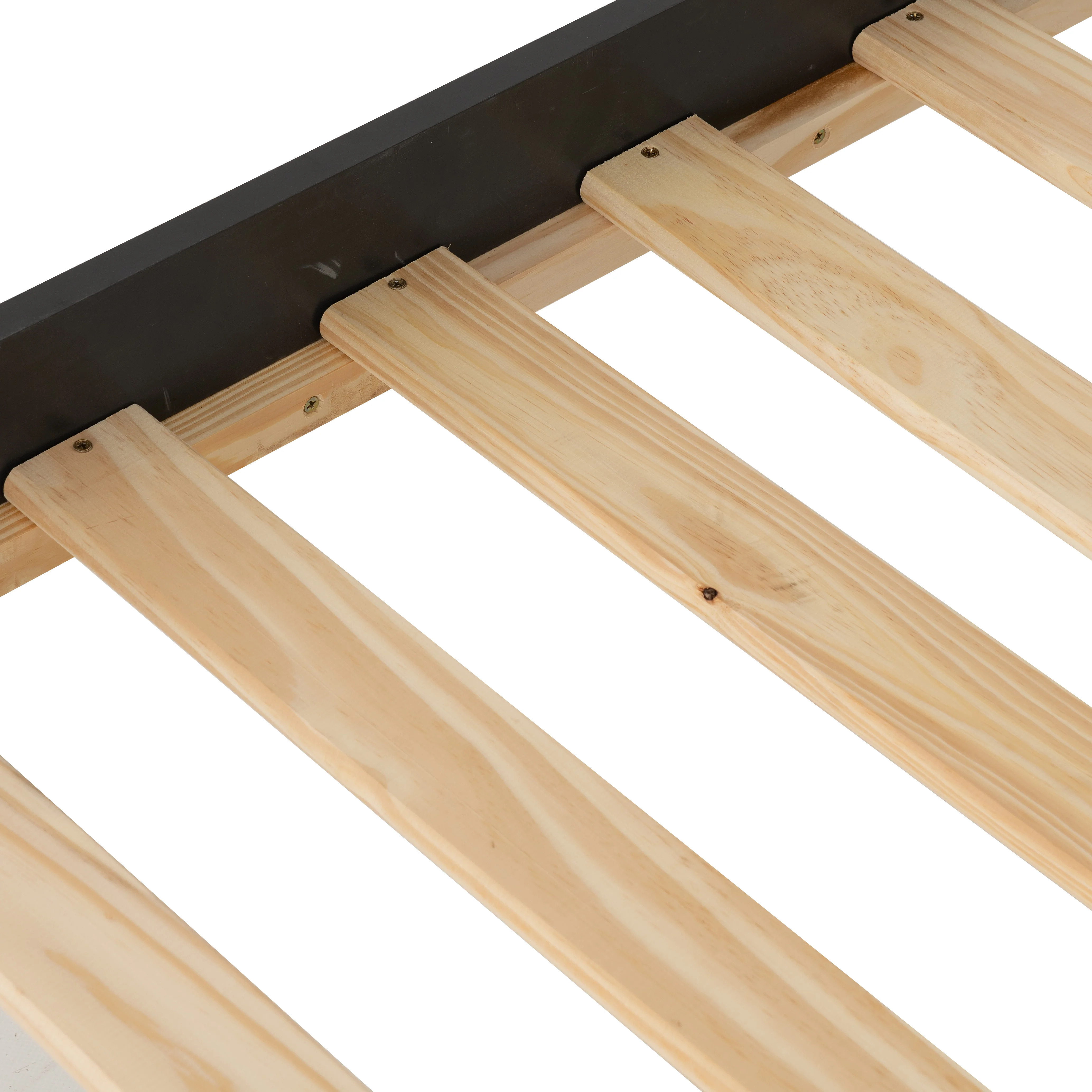 MONACO 3' LOW END BED - DARK GREY/OAK EFFECT - Image 6