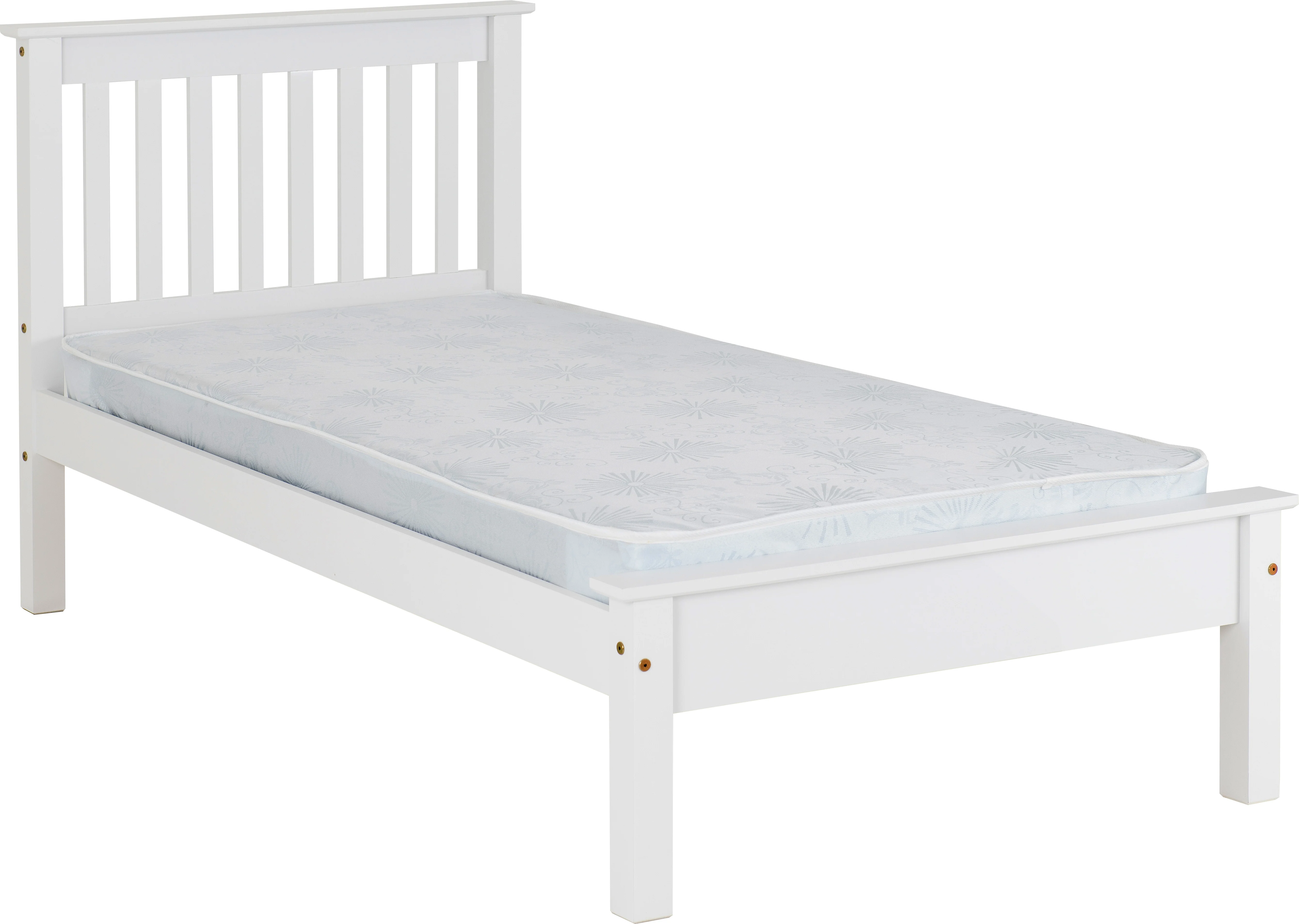 MONACO 3' SINGLE LOW END BED - WHITE - Image 2