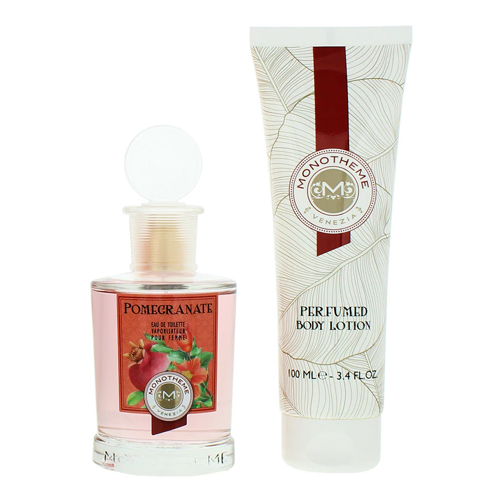 Monotheme Pomegranate 2 Piece Gift Set: Eau de Toilette 100ml - Body Lotion 100m - Image 2