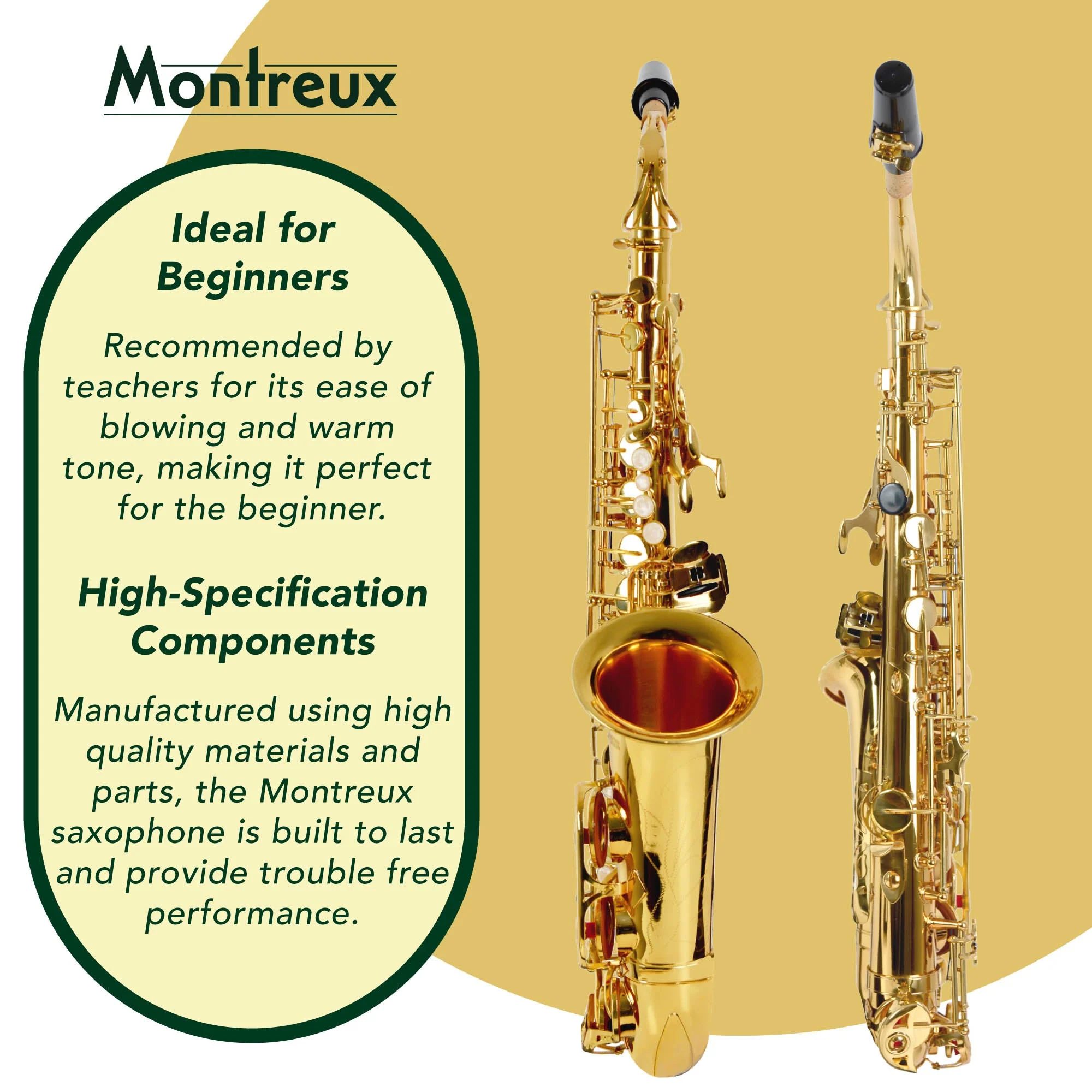 Montreux Student Series Alto Saxophone - Image 3