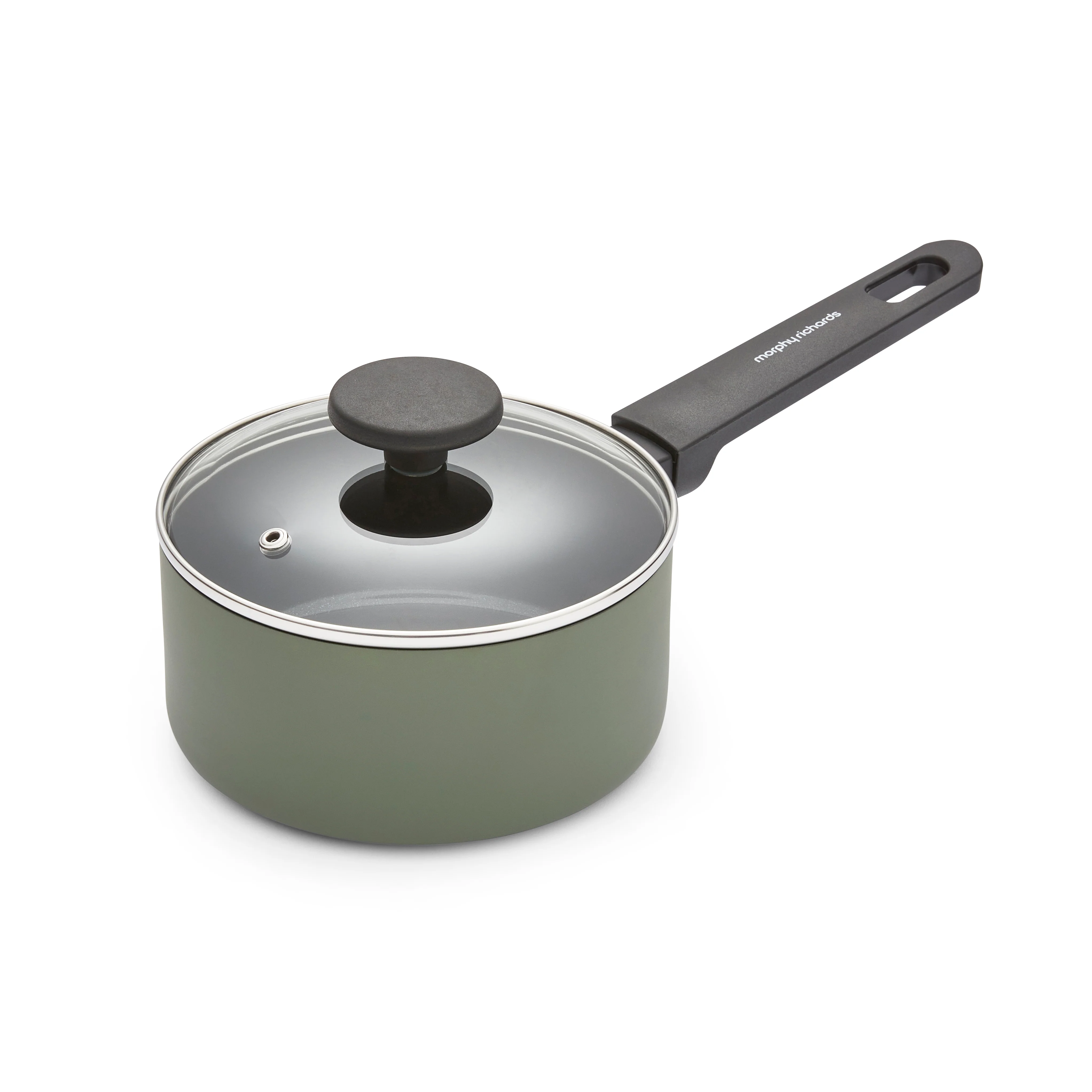Morphy Richards 5 Piece Recycled Aluminium Saucepan Set - Green - Image 11
