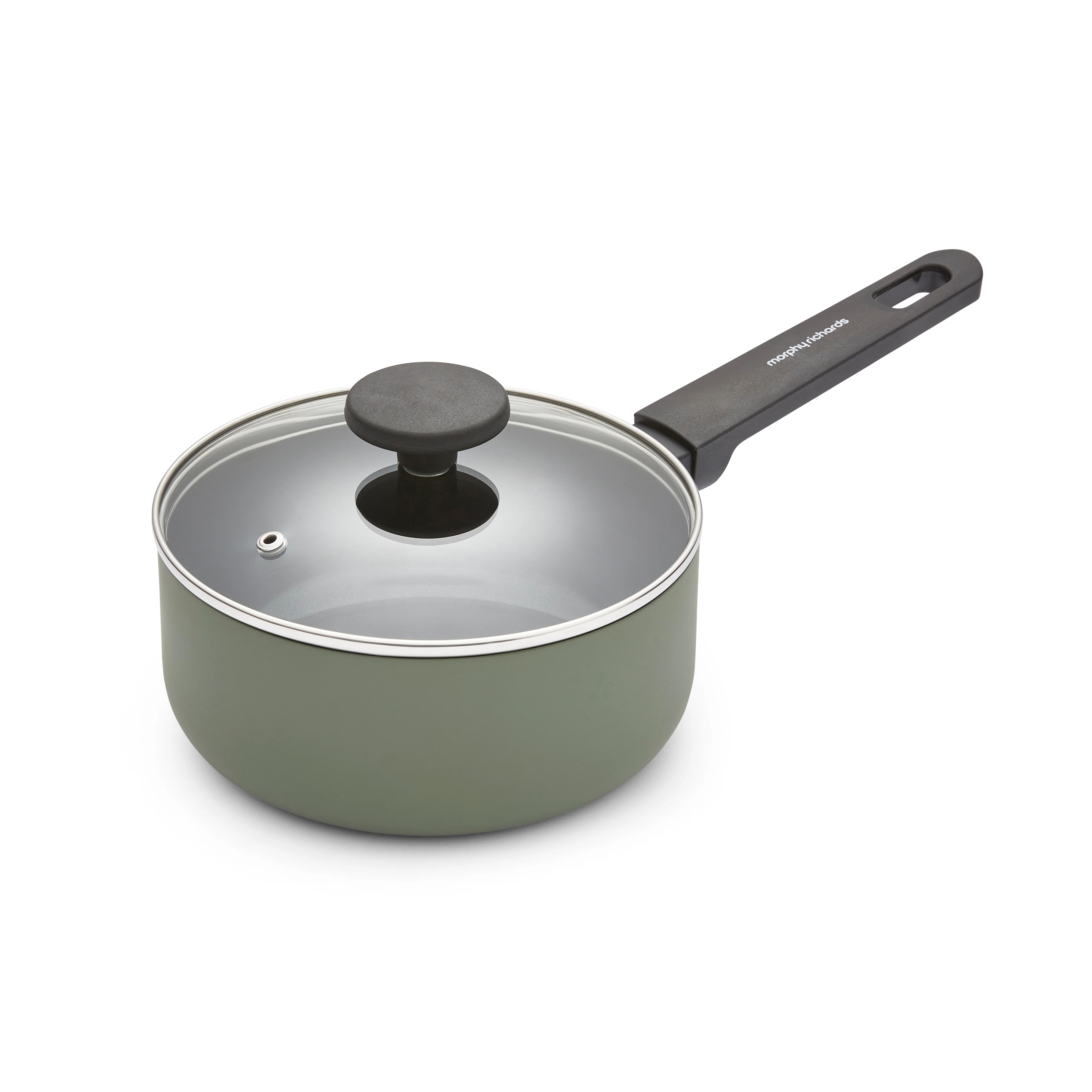 Morphy Richards 5 Piece Recycled Aluminium Saucepan Set - Green - Image 12