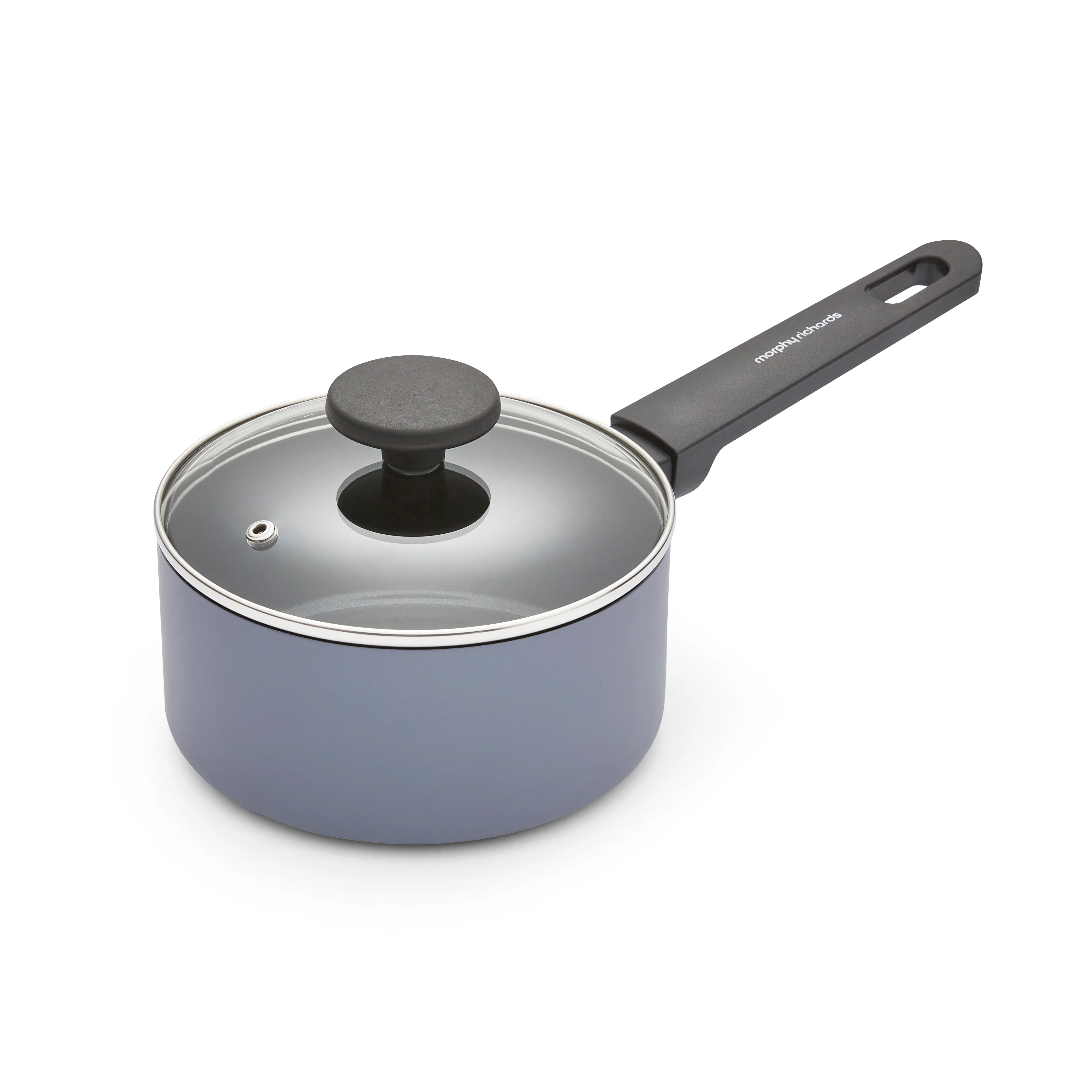 Morphy Richards 5 Piece Recycled Aluminium Saucepan Set - Grey - Image 3
