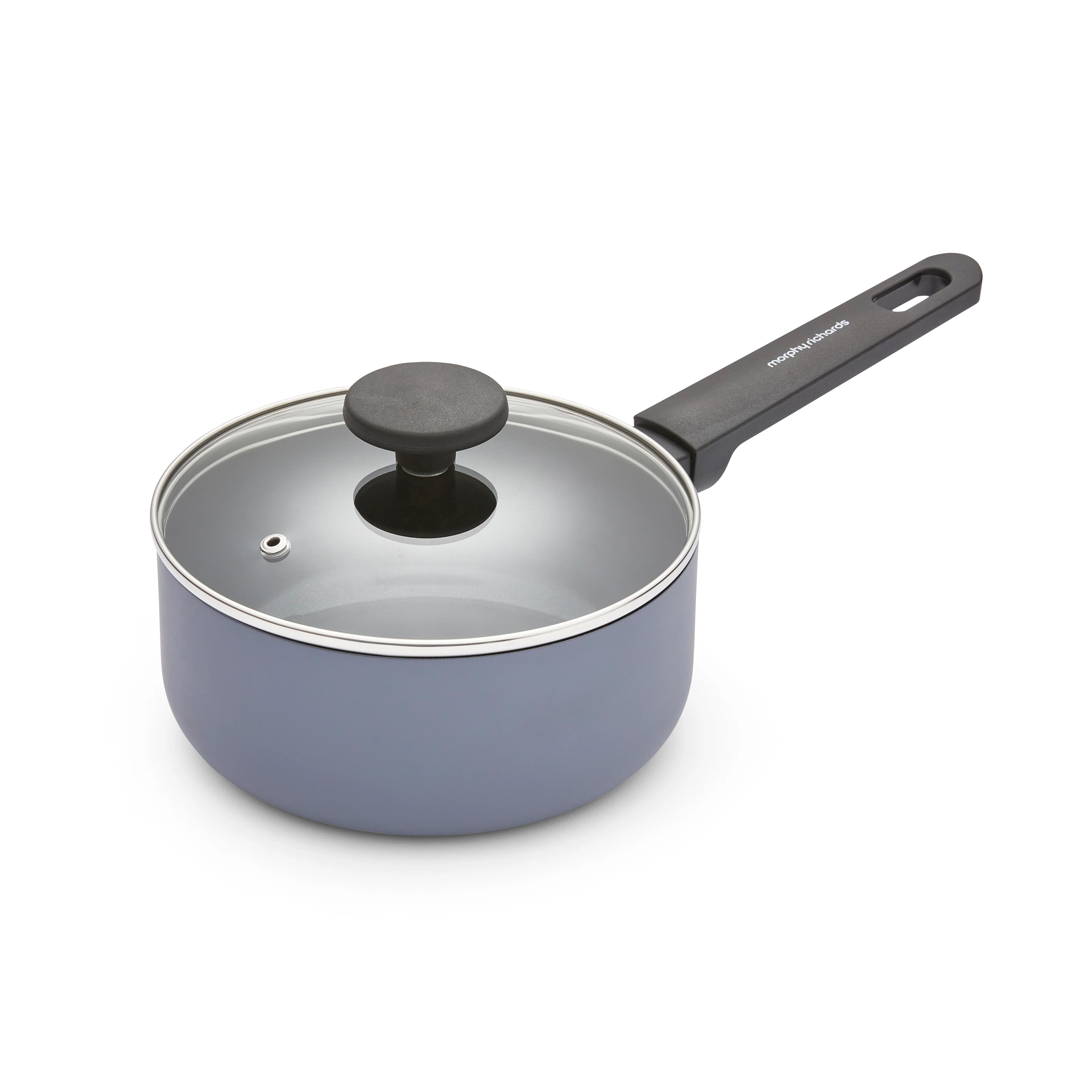 Morphy Richards 5 Piece Recycled Aluminium Saucepan Set - Grey - Image 4