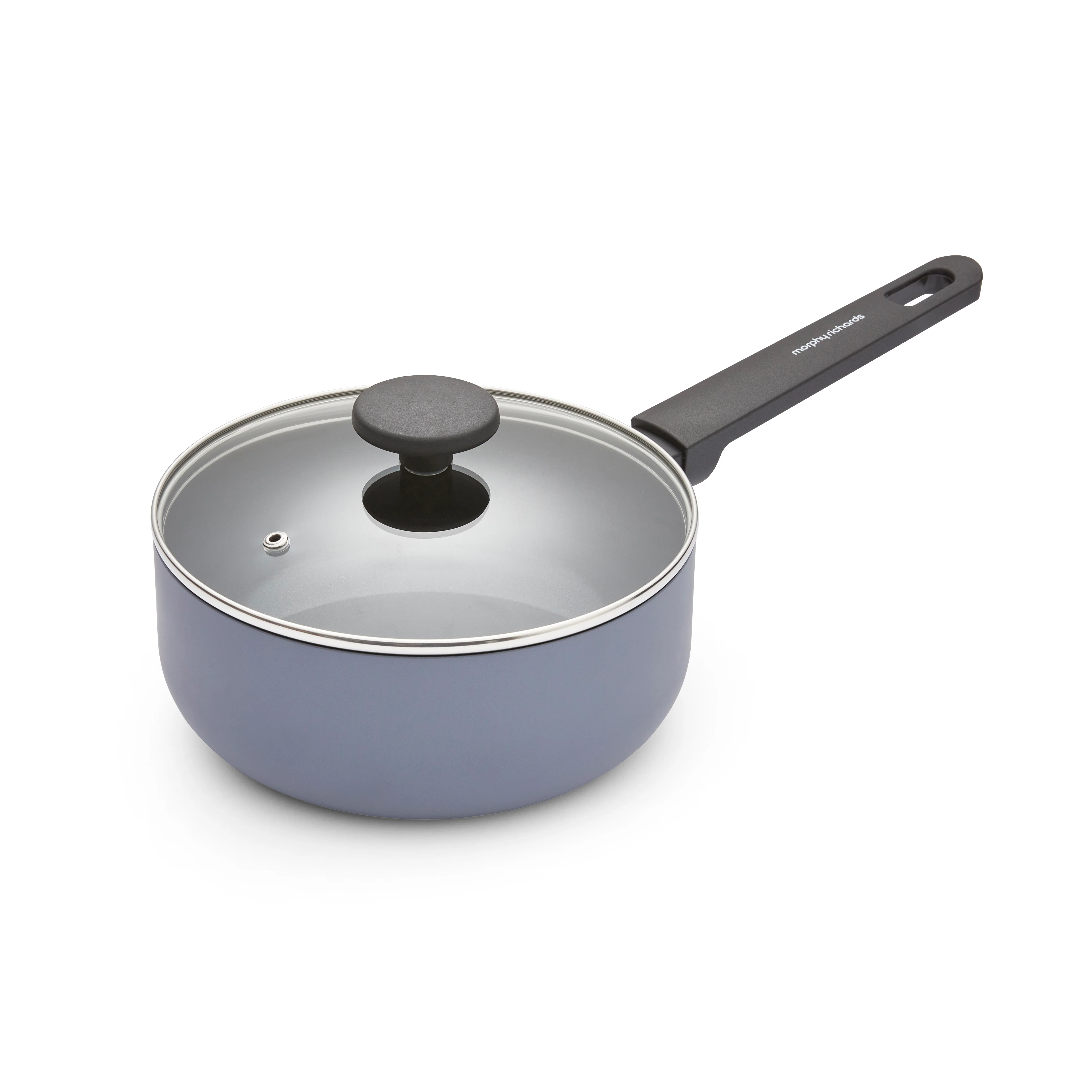 Morphy Richards 5 Piece Recycled Aluminium Saucepan Set - Grey - Image 5